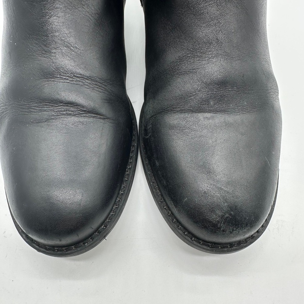 Clarks Tamro Spice Women Black Leather Knee High Equestrian Buckle Boots 8 M - Picture 5 of 10